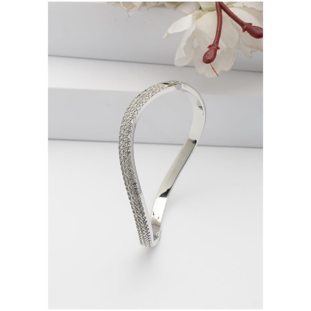 Bracciale a Polsino Bagliore Argento - Foto 1