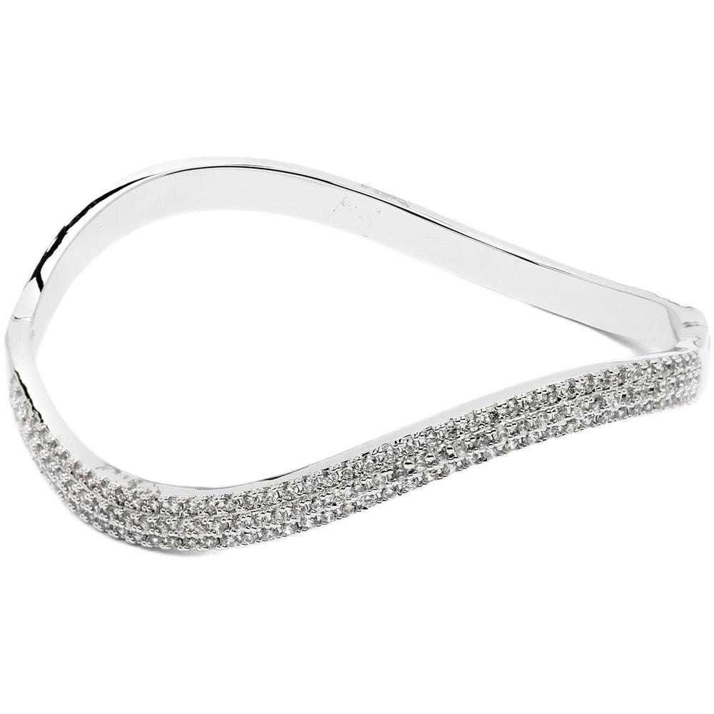 Bracciale a Polsino Bagliore Argento - Foto 2