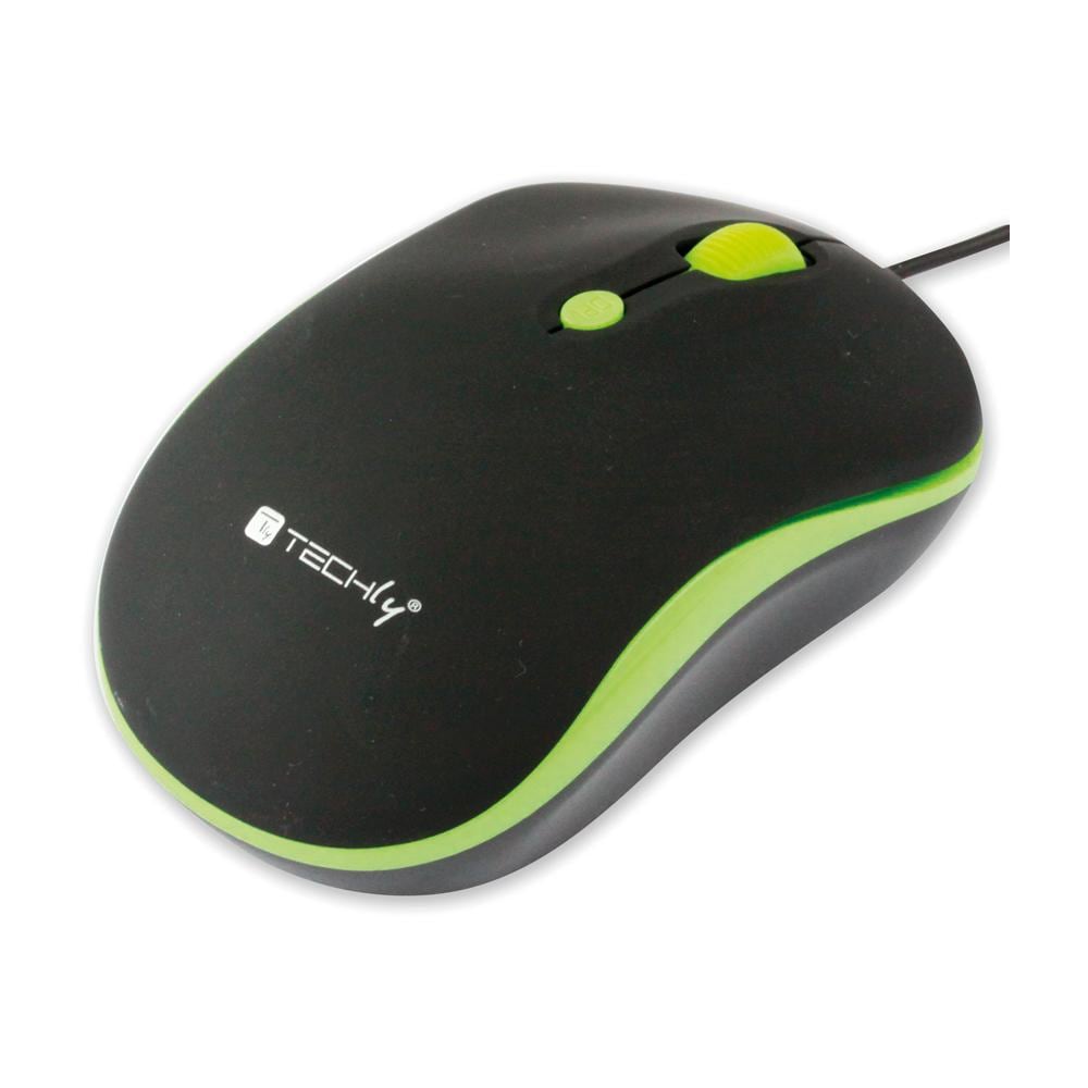 IM 1600-WT-BG - Mouse Ottico USB 800-1600 dpi Nero / Verde - Foto 1