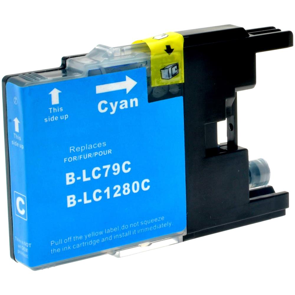 Cartuccia Ink-Jet Compatibile Brother LC1280 C Ciano - Foto 2
