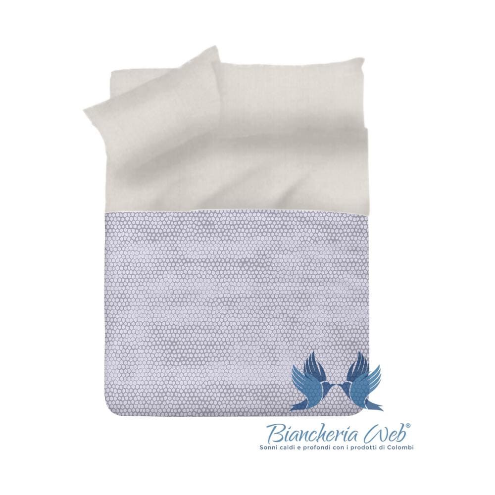 Copriletto Tessuto Piquet Primavera Estate In 100% Cotone Disegno Bon Bon Matrimoniale Grigio - Foto 1