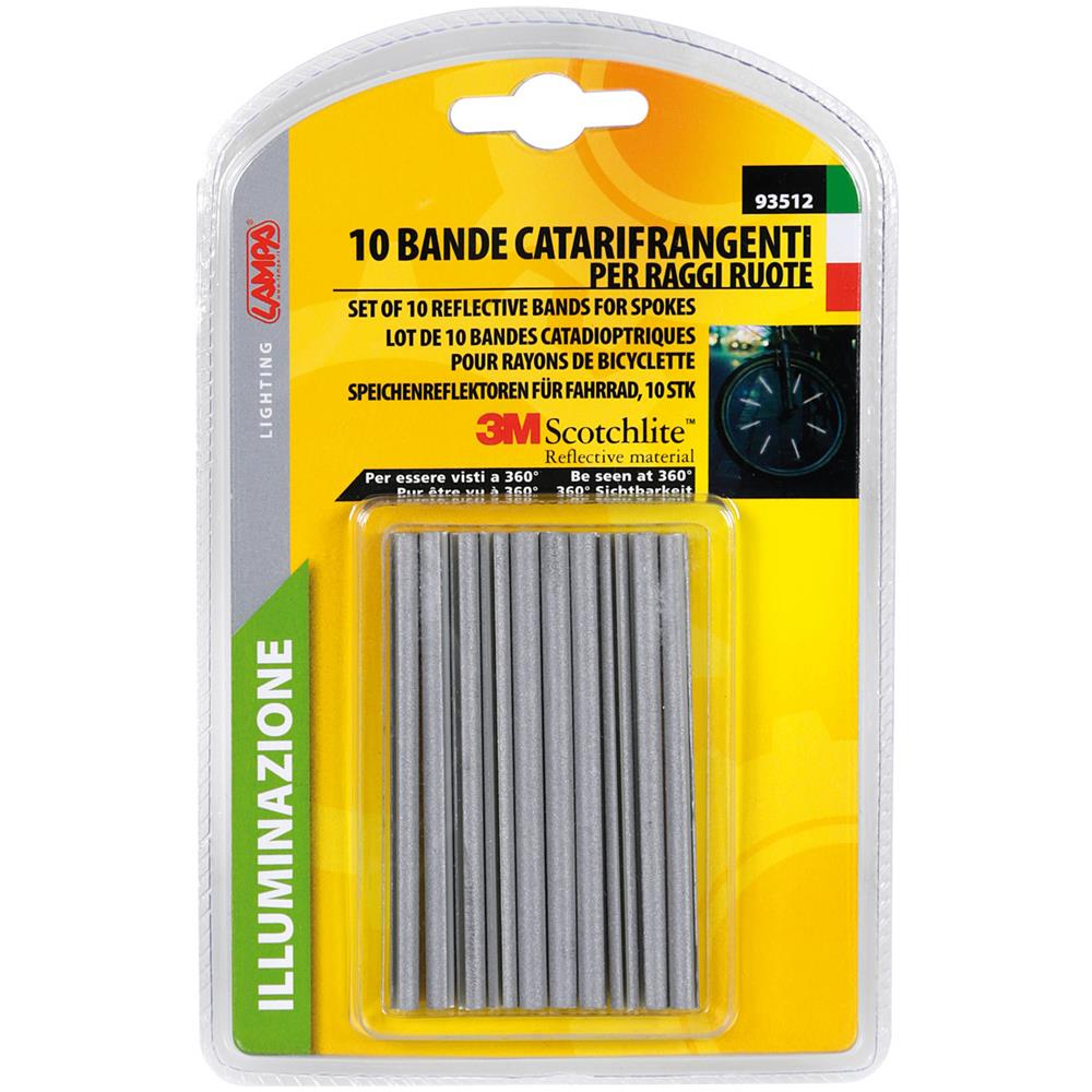 Set 10 Bande Riflettenti 3m Scotchlite Per Raggi - Foto 6
