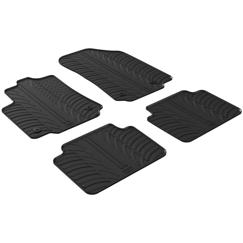 24519 Set Tappeti Su Misura In Gomma Citroen C3 Aircross10-17 - Foto 1