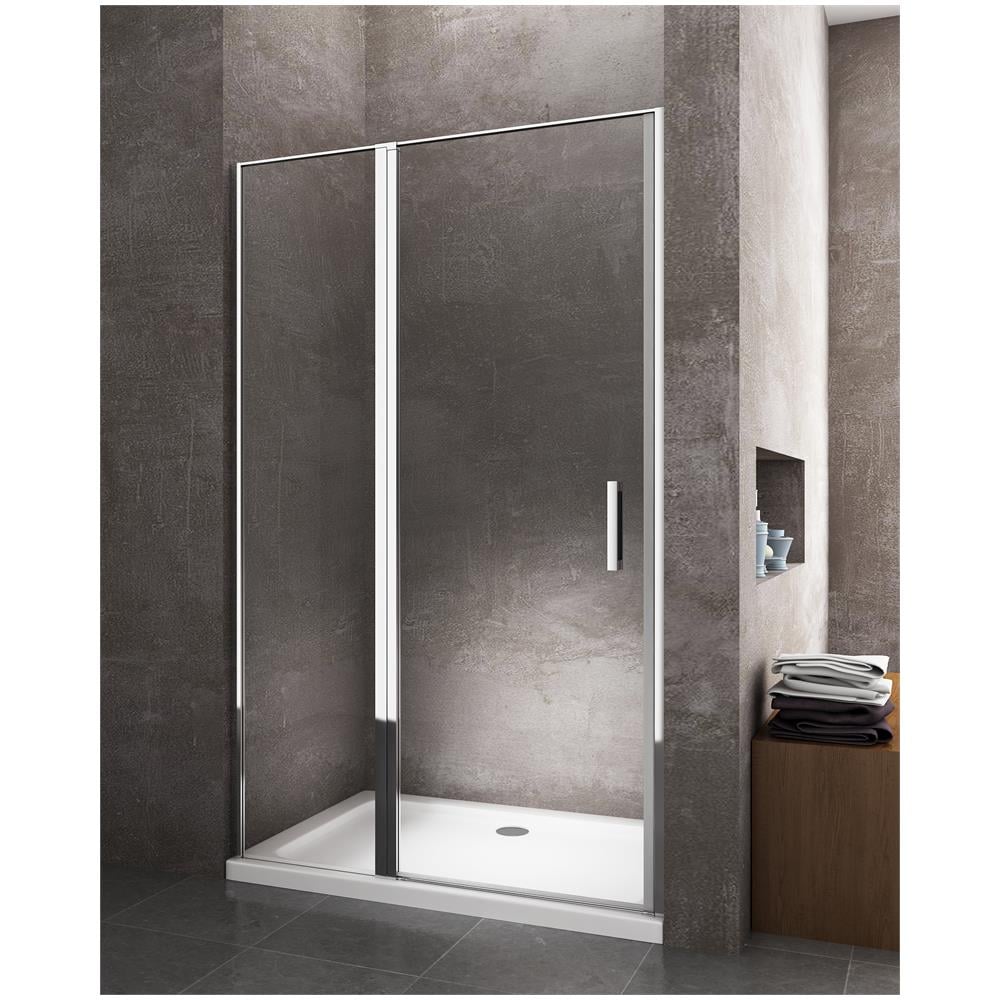 Porta Doccia Con Vetro Fissa E Porta Battente, Anticalcare, 97-100 Cm - Foto 2