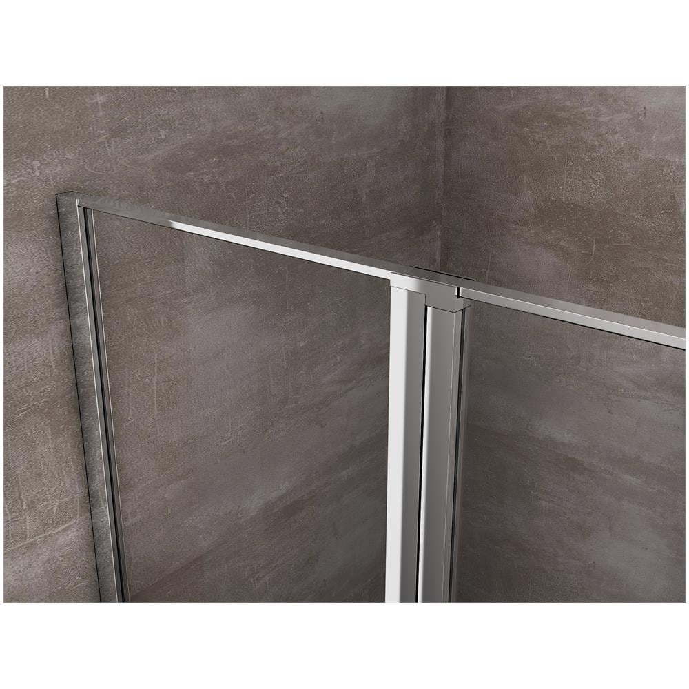 Porta Doccia Con Vetro Fissa E Porta Battente, Anticalcare, 97-100 Cm - Foto 3