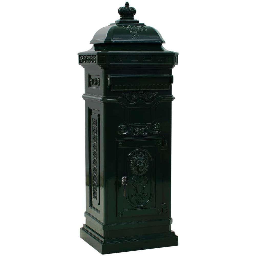 Cassetta Della Posta In Alluminio Inossidabile Vintage Verde - Foto 2