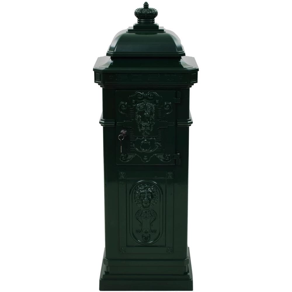 Cassetta Della Posta In Alluminio Inossidabile Vintage Verde - Foto 8