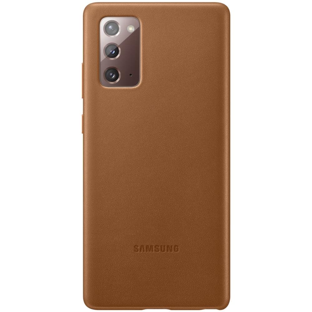Leather Cover für N980 Galaxy Note 20 brown - Foto 1