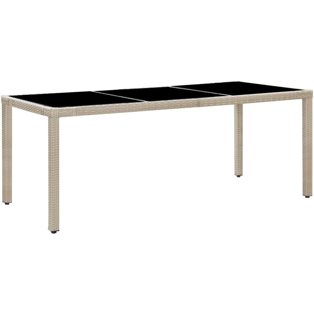 Set Da Pranzo Da Giardino 9 Pz Con Cuscini In Polyrattan Beige - Foto 2