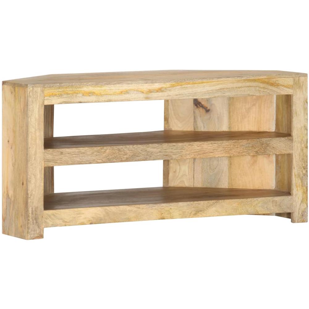Mobile Porta Tv Angolare 90x45x45 Cm In Legno Massello Di Mango - Foto 1