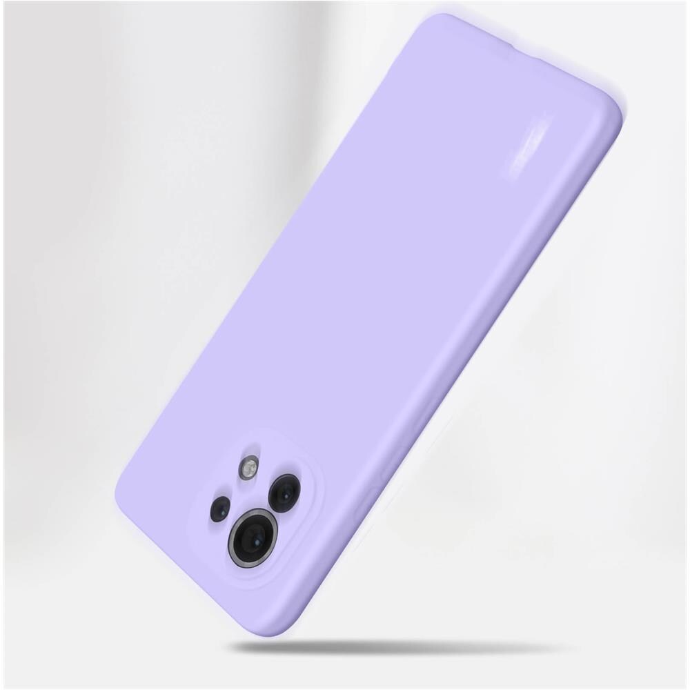 Cover Per Xiaomi Mi 11 In Gel Di Silicone Flessibile E Resistente,, Lilla - Foto 2
