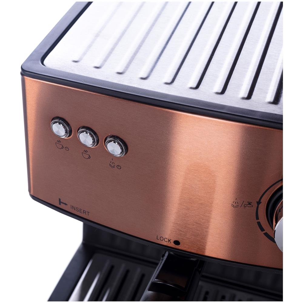 Adler Ad 4404cr Macchina Per Caffè Espresso Automatica 15 Bar, 1,6 L, Montalatte, Scaldatazze 850w Rame - Foto 12