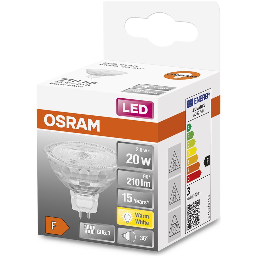 Riflettore A Stella Lampada Led, Gu5.3-base Vetro Trasparente, bianco Caldo (2700k), 345 Lumen, Sostituzione Delle Lampade 35w, Non Dimmerabile, 2-confezione - Foto 2