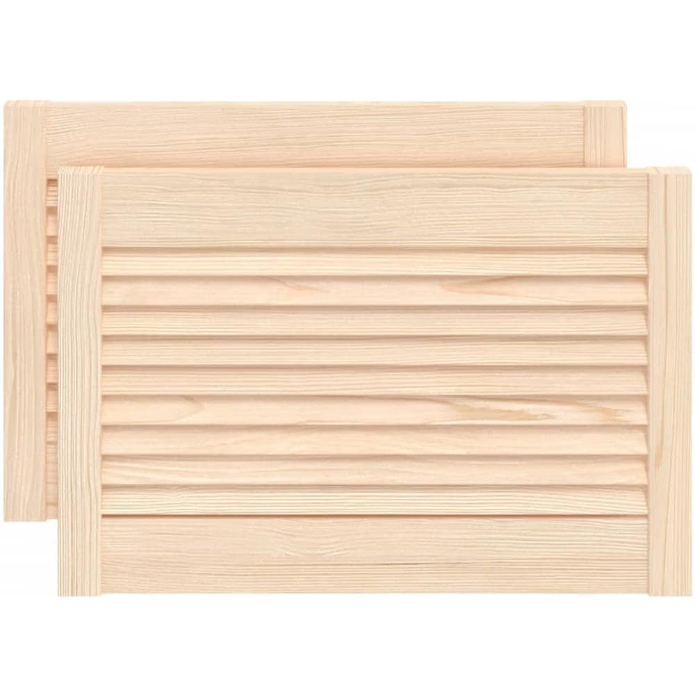 Ante con Design a Lamelle 2 pz 39,5x59,4 cm in Legno di Pino - Foto 1