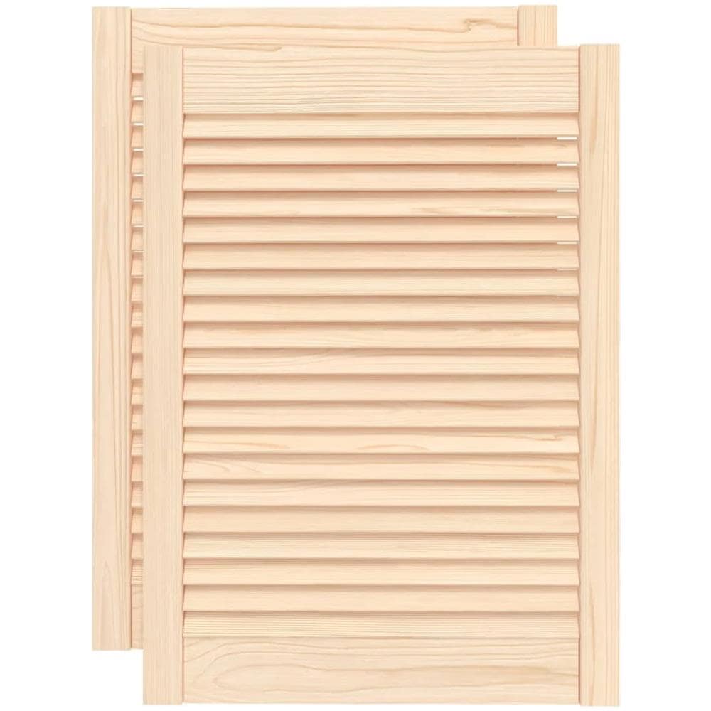 Ante con Design a Lamelle 2 pz 69x49,4 cm in Legno di Pino - Foto 1