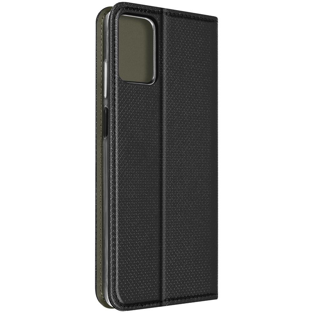 Custodia Per Motorola Moto E22 / E22i Copertina Portacarte Supporto Video Nera - Foto 2