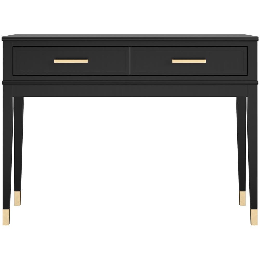 Westerleigh Consolle Con 2 Cassetti In Mdf Nero - Foto 2