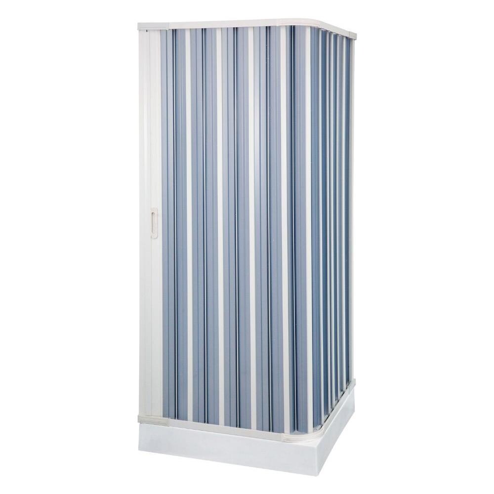 Box Doccia A Soffietto A Due Lati In Pvc Guide Estensibili Aperture Reversibili *** Misure : 68-80 X 68-80 Cm - Foto 1