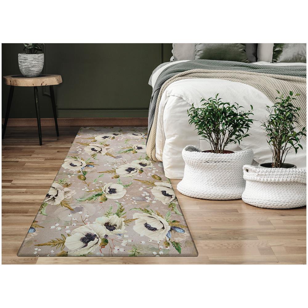 Tappeto Cucina Antiscivolo Stampa Digitale Emozioni Fantasia Anemoni By Suardi 58x190 Anemoni - Foto 5
