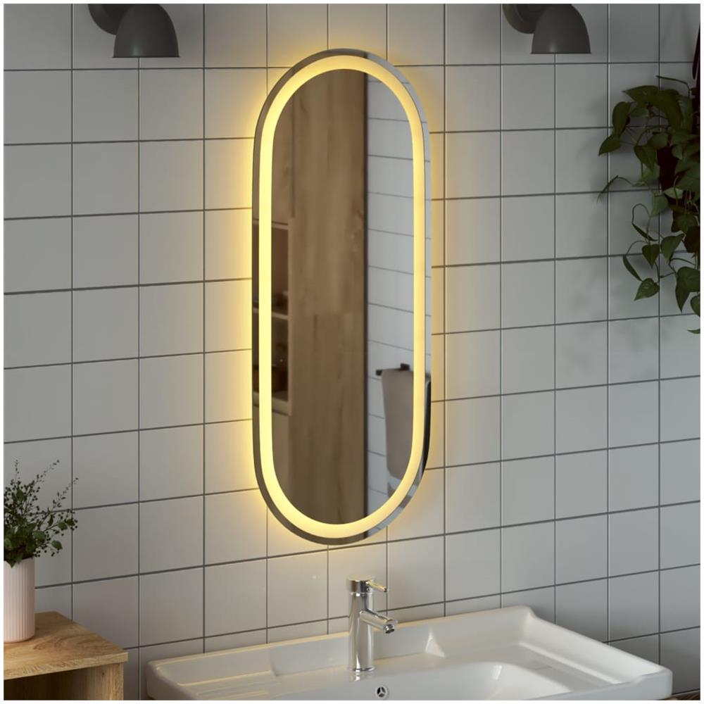 Specchio Da Bagno Led 90x40 Cm Ovale - Foto 3