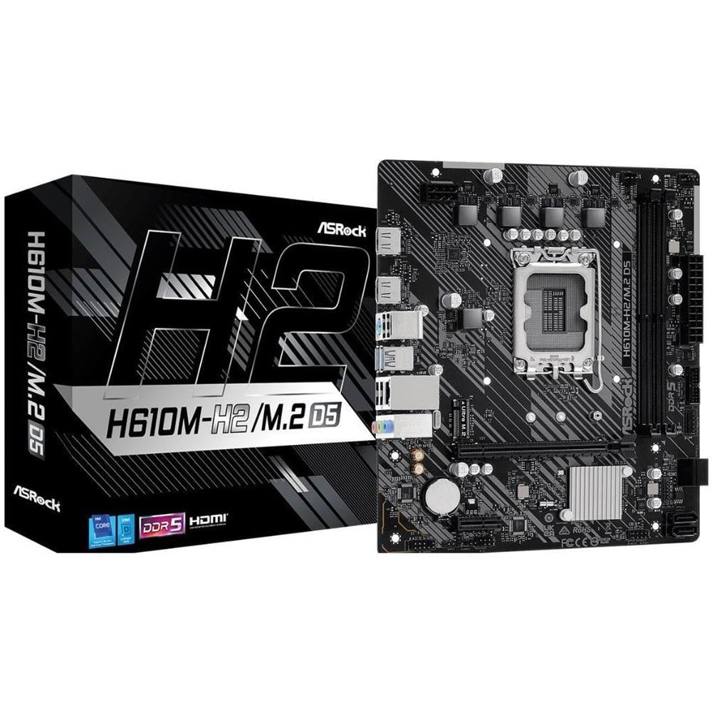 Scheda Madre H610M-H2/M.2  H610 Express LGA 1700 microATX - Foto 1