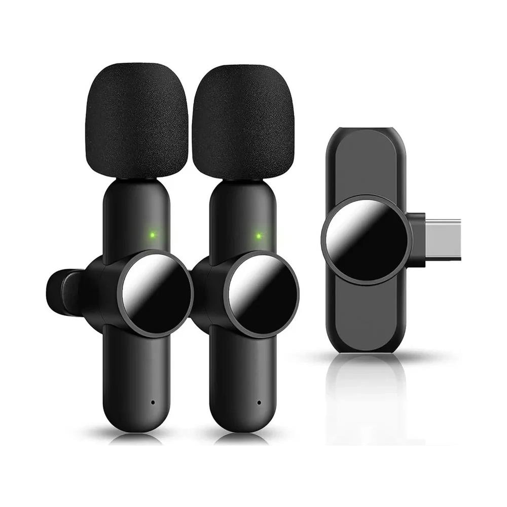 Microfono Lavalier Wireless Bluetooth Senza Fili Android USB-C Mini Microfono - Foto 1