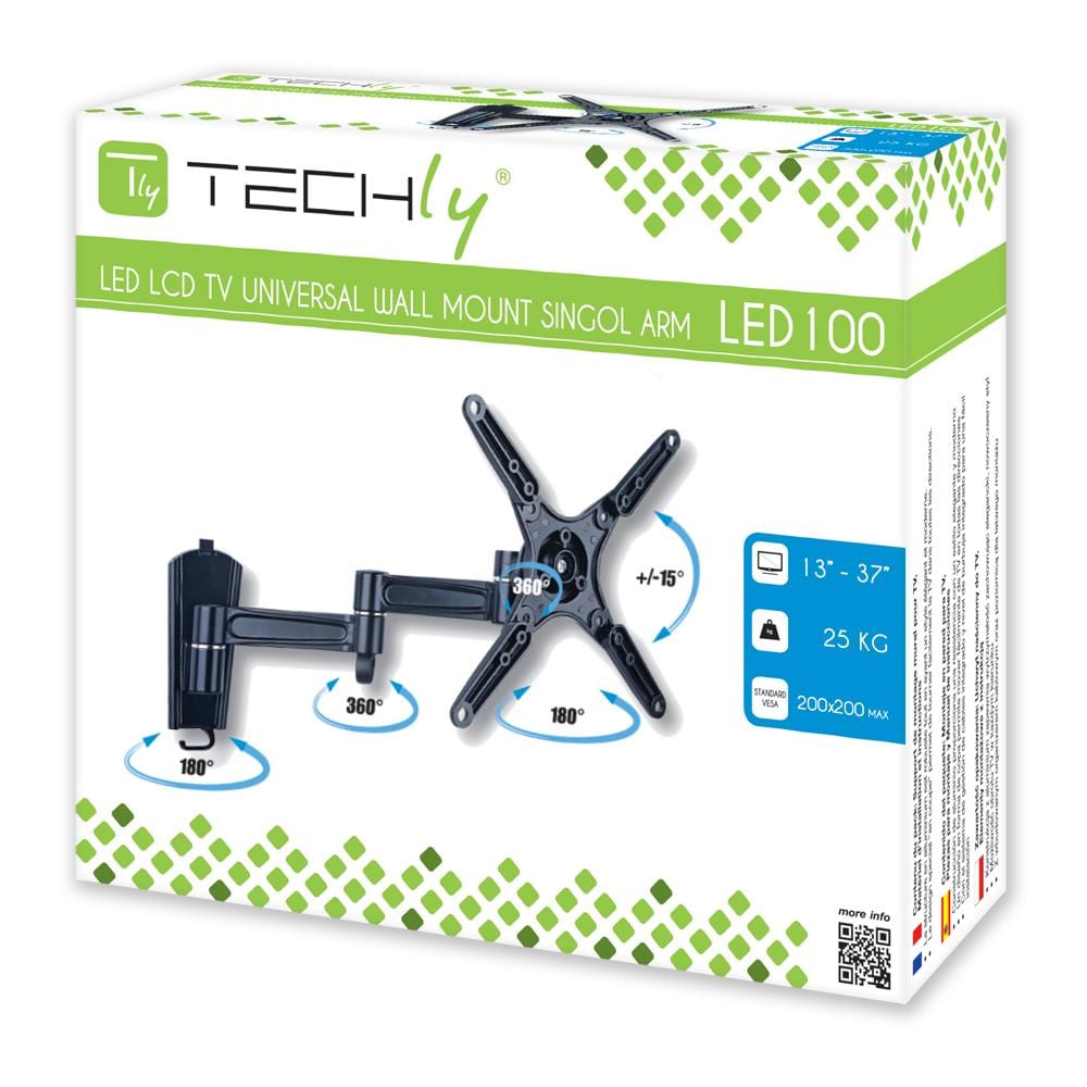 ICA-LCD 2102 Supporto a Parete per Schermi LED / LCD / PLASMA 13-37'' Portata Max 25Kg - Foto 2