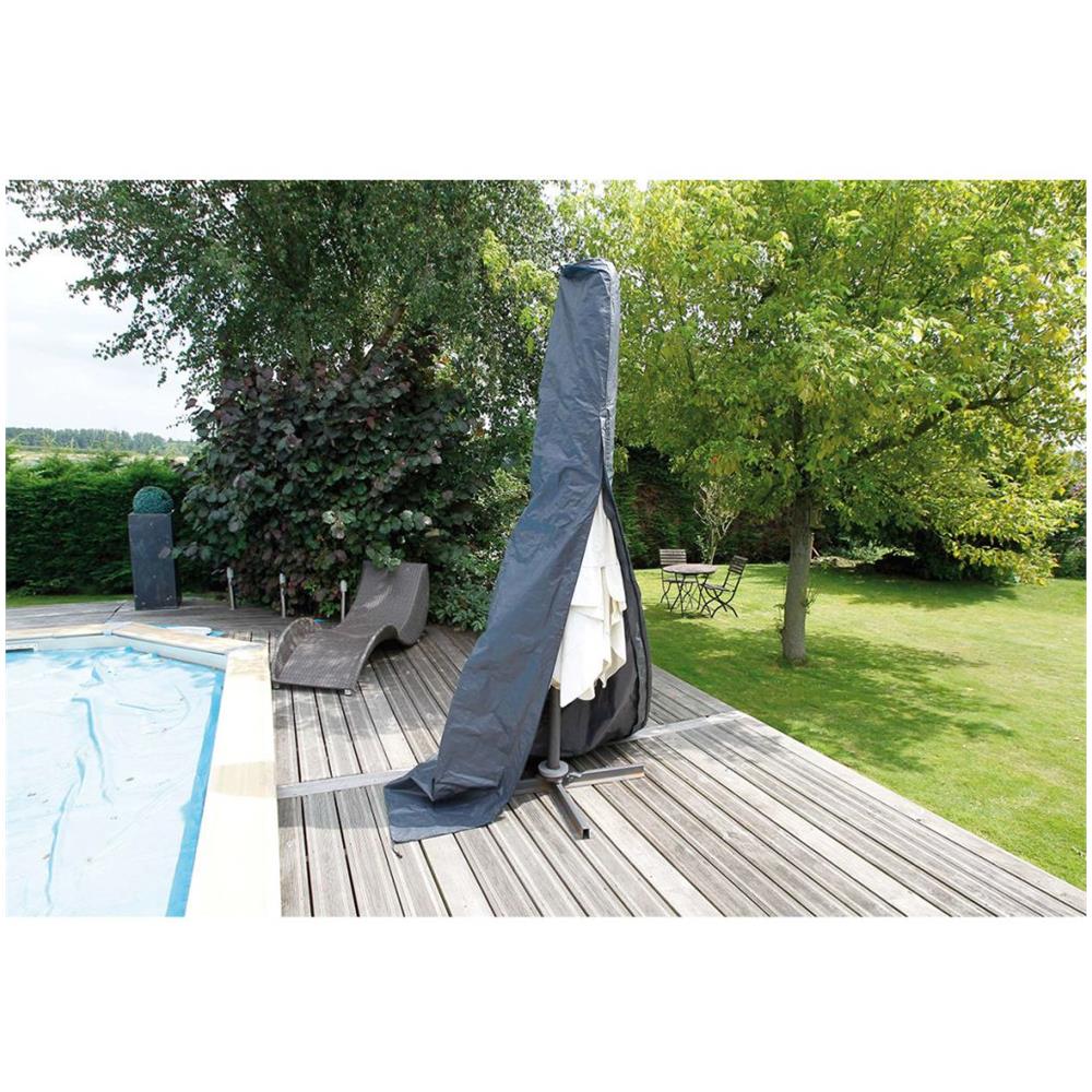 Telo copertura ombrellone dritta in polietilene 202x27x42 cm colore grigio scuro - Foto 2
