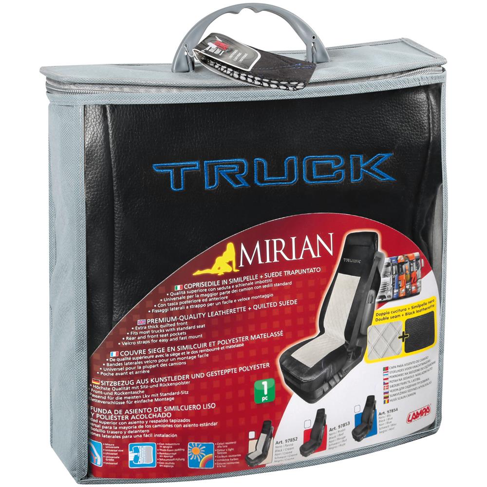 97854 Mirian Coprisedile In Similpelle E Suede Trapuntato Nero-blu - Foto 2