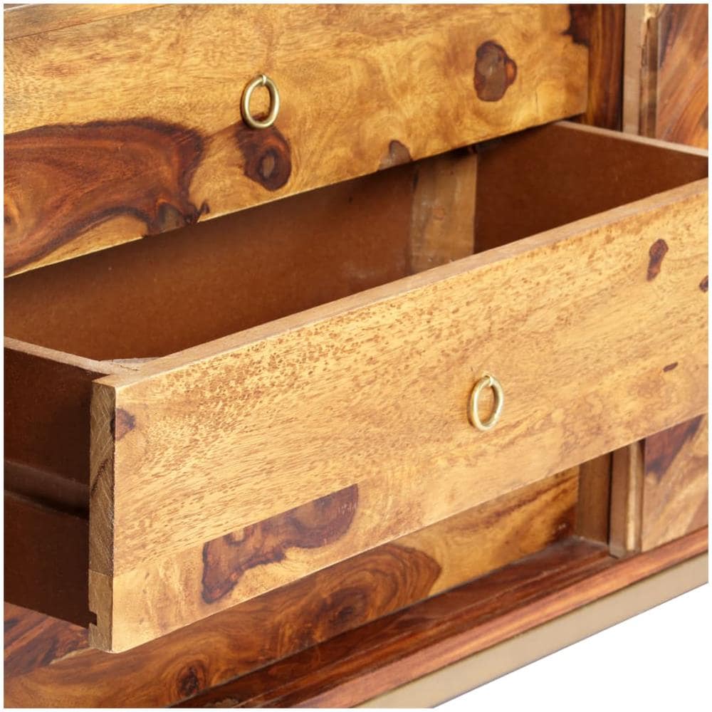 Credenza 118x30x60 Cm In Legno Massello Di Sheesham - Foto 15