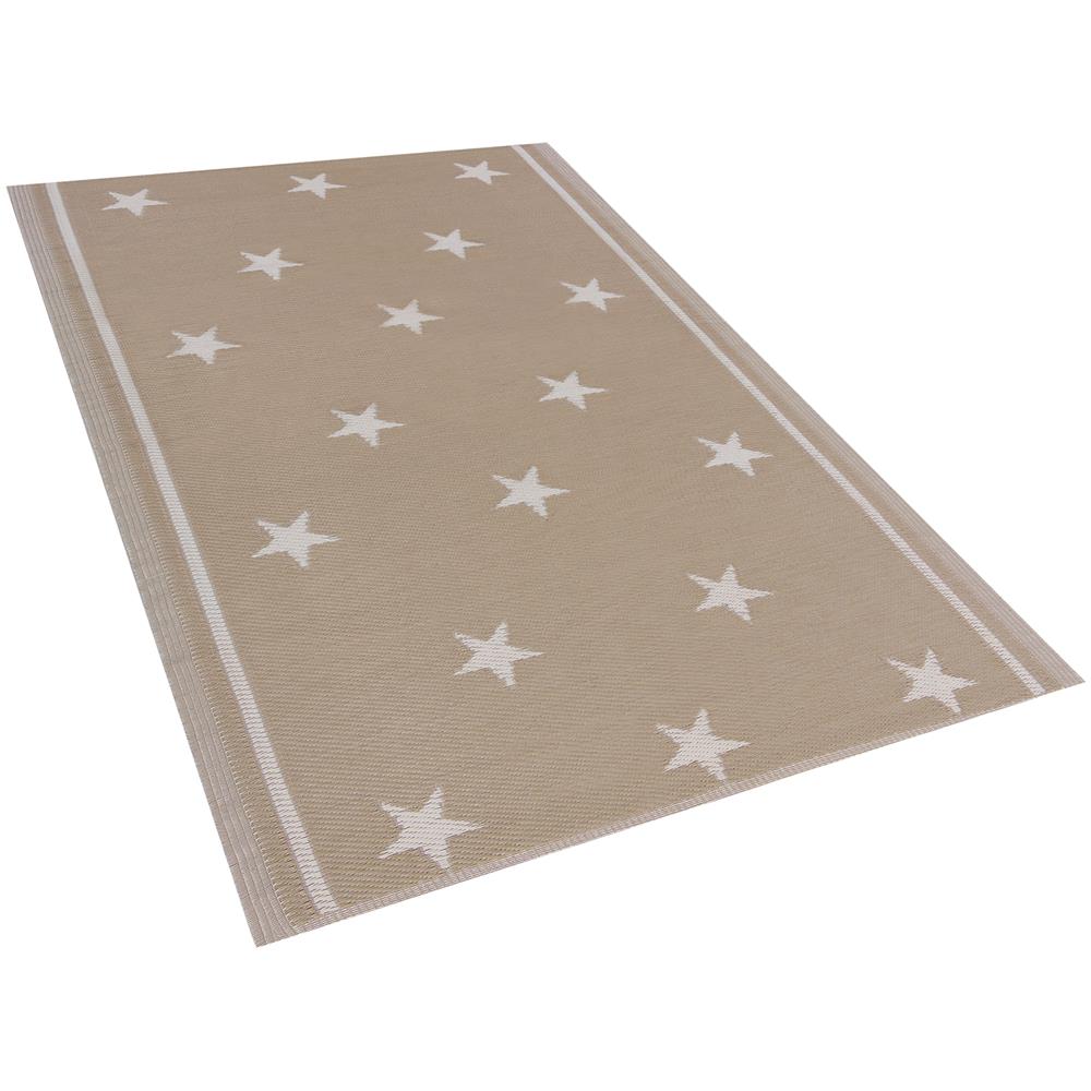 Tappeto Da Esterno Beige 120 X 180 Cm Latur - Foto 1