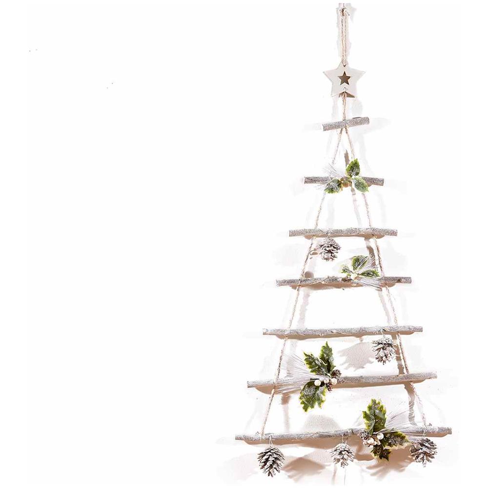 Set Due Alberi Di Natale Da Appendere Con Luci Led Decorazione Per Casa E Vetrine - Foto 2