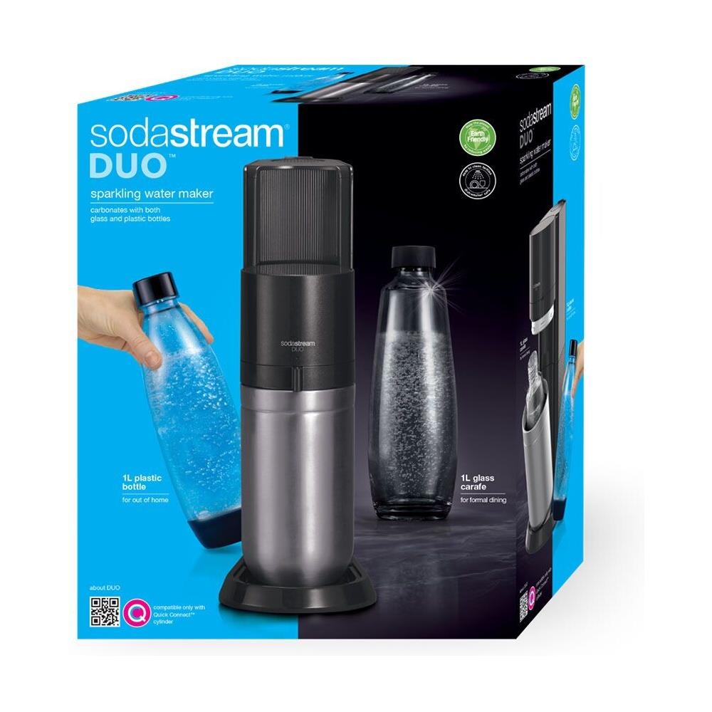 Gasatore Duo con Doppia Bottiglia in Vetro e PET Lavabile in Lavastoviglie Colore Nero - Foto 5