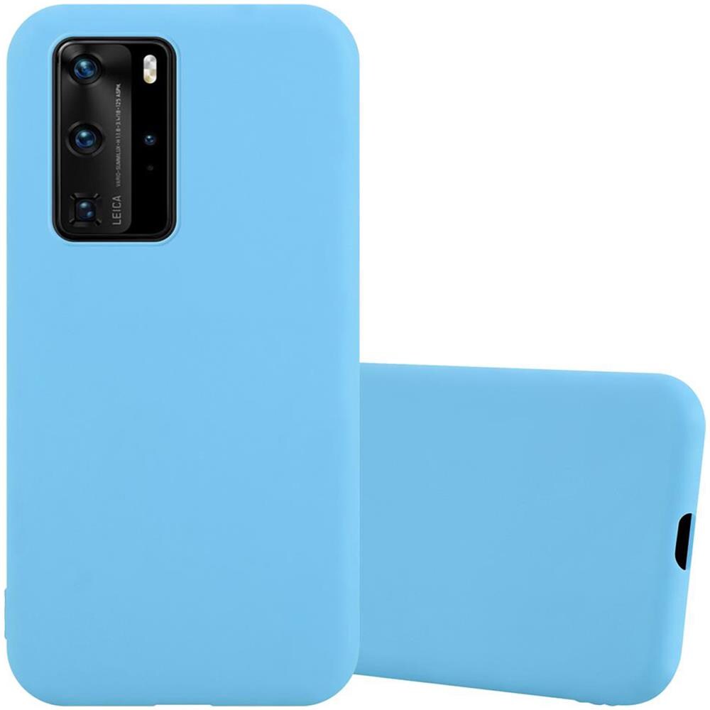 Custodia Compatibile Con Huawei P40 Pro In Candy Blu - Coperchio Protettivo In Silicone Tpu Flessibile - Foto 1