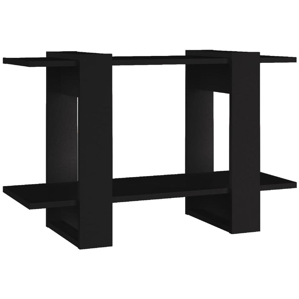 Libreria / divisorio Nero 80x30x51 Cm - Foto 2