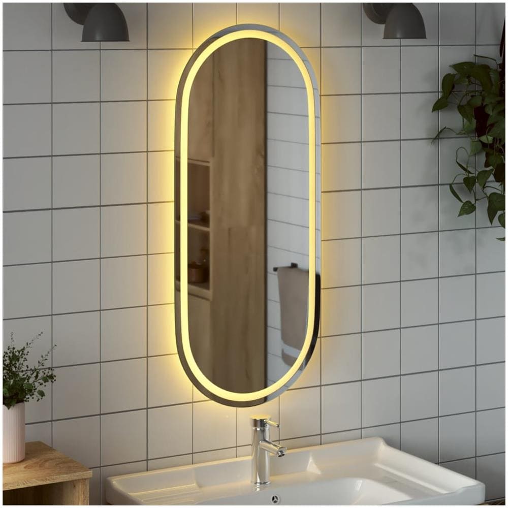 Specchio Da Bagno Led 100x45 Cm Ovale - Foto 3