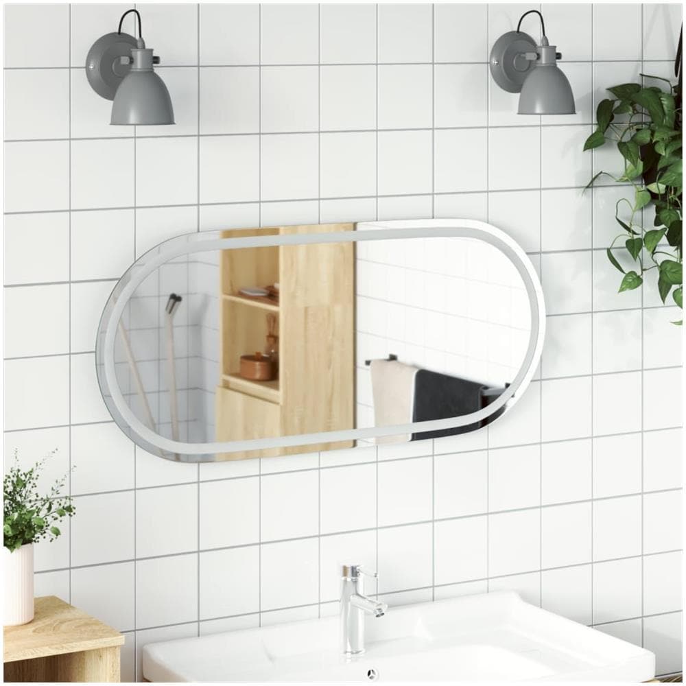 Specchio Da Bagno Led 100x45 Cm Ovale - Foto 1