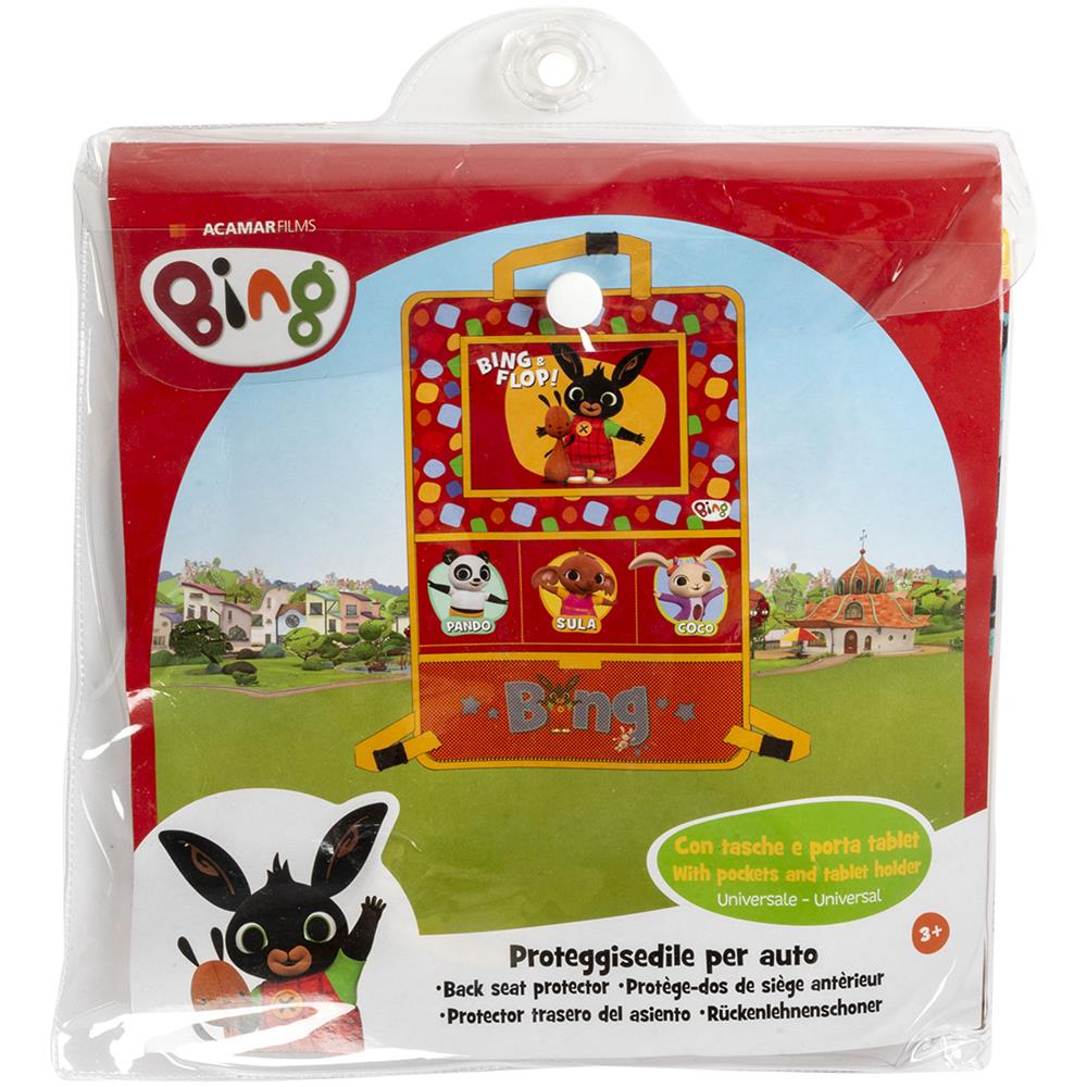 Proteggisedile Portaoggetti Tablet Organizer Auto Per Bambini Di Colore Rosso Con I Simpatici, Flop, Pando, Sula E Coco - Foto 2