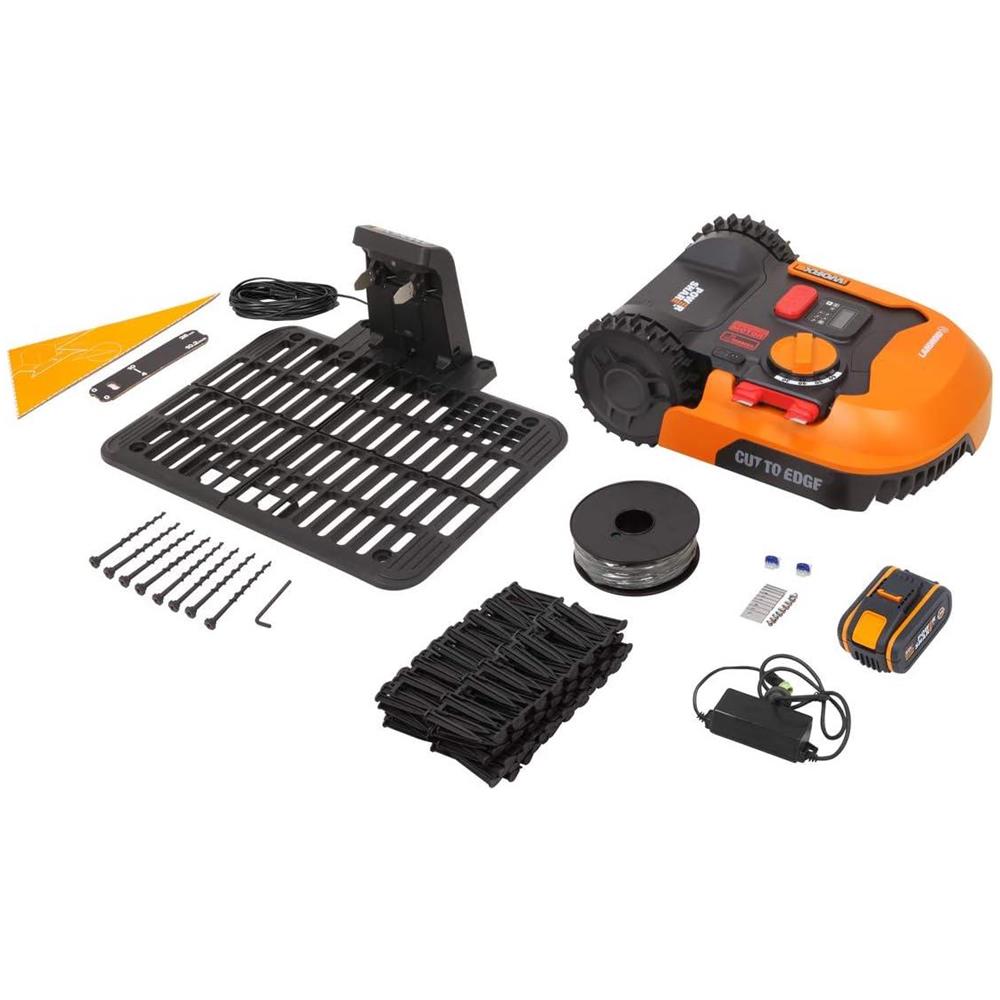 Tagliaerba Robotizzato WR155E 22 cm 5 Ah Batteria Colore Nero Arancione - Foto 2