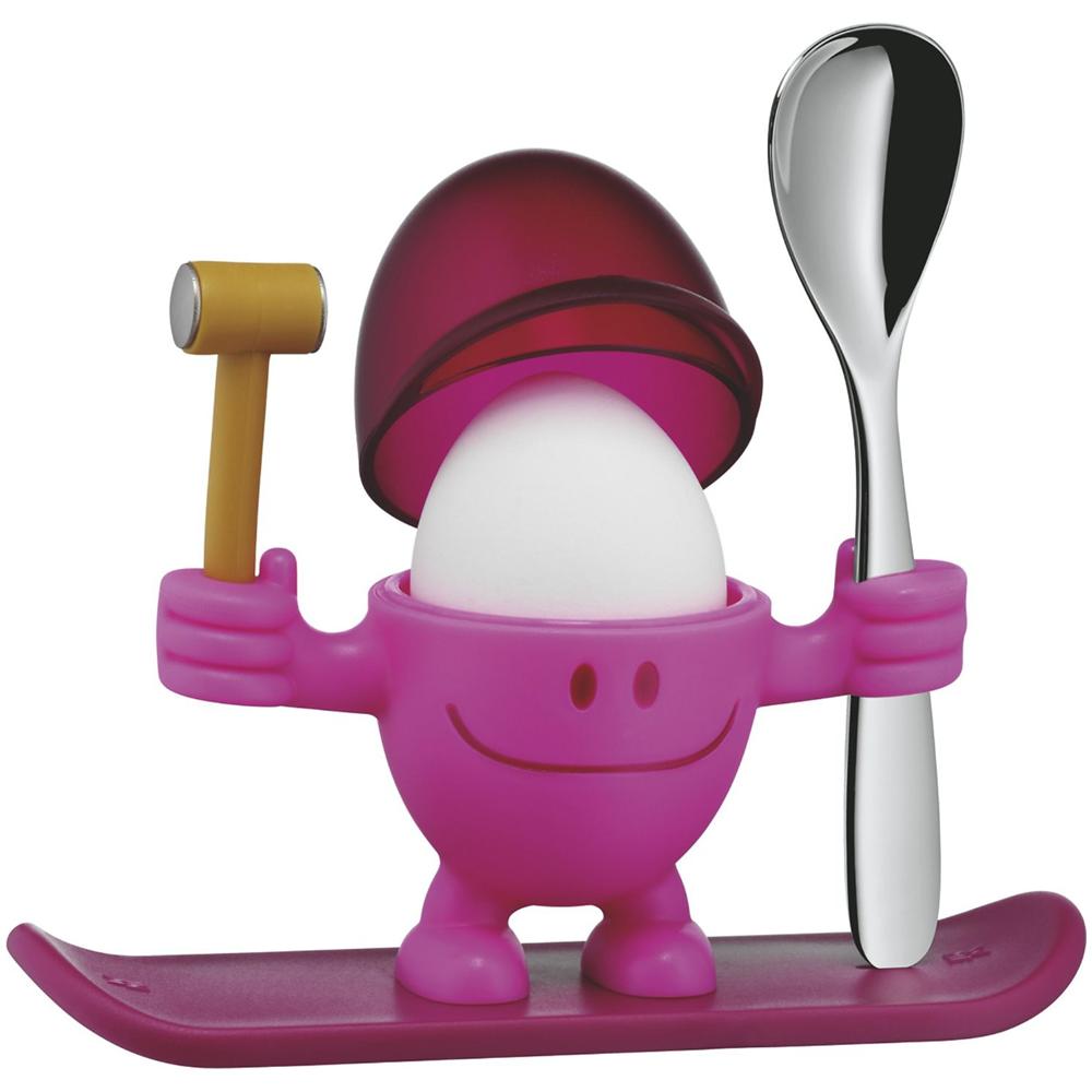 Portauovo McEgg Rosa con Cucchiaino in Acciaio Inox - Foto 2