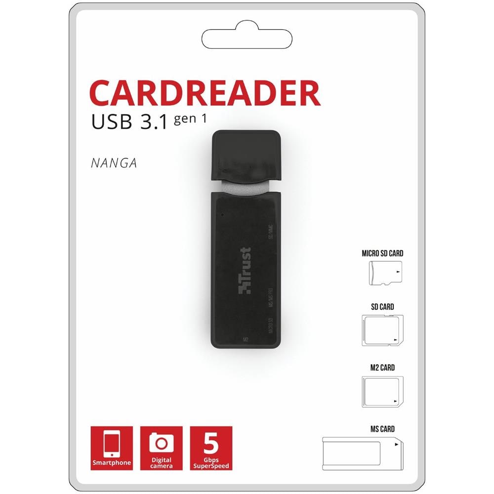Lettore di Schede Nanga USB 3.1 Colore Nero - Foto 2
