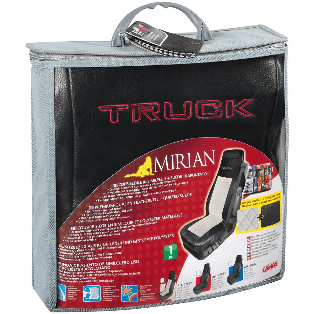 97853 Mirian Coprisedile In Similpelle E Suede Trapuntato Nero-rosso - Foto 2