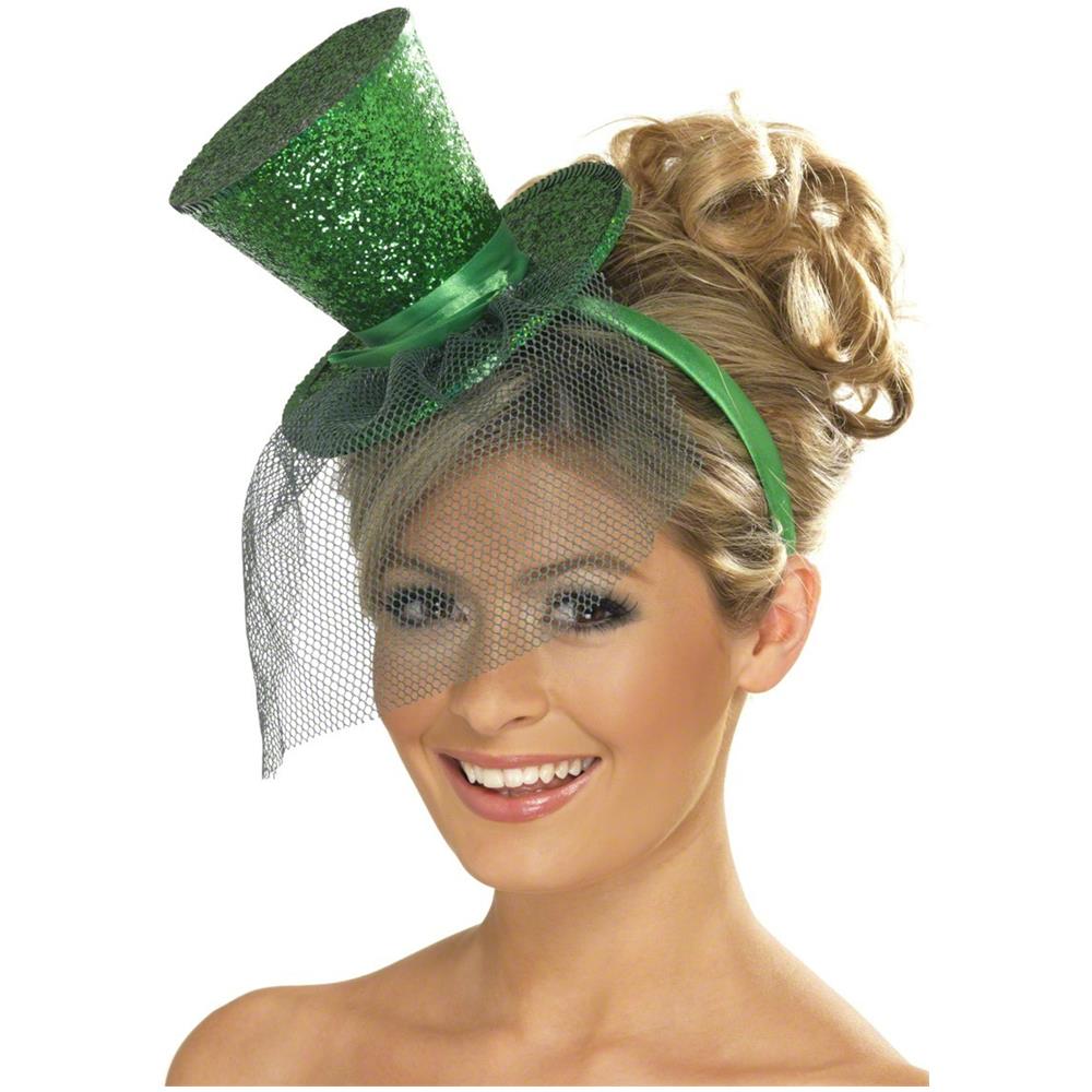 Mini Cappello A Cilindro Verde Da Donna - Foto 1