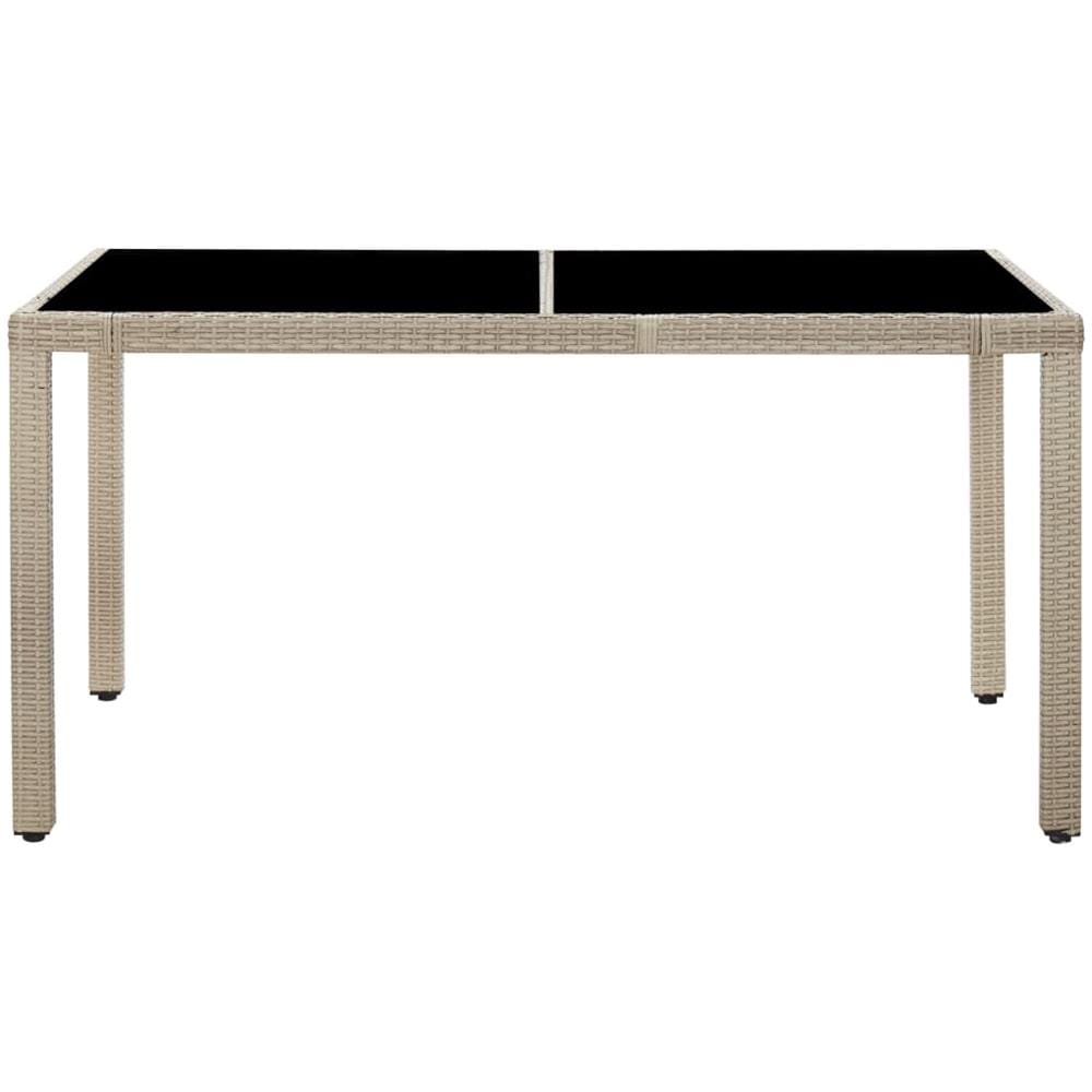 Set Da Pranzo Da Giardino 7 Pz Con Cuscini In Polyrattan Beige - Foto 15