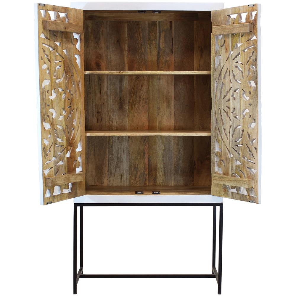 Ohm - Credenza Con Decoro 2 Ante Legno E Ferro - Foto 2