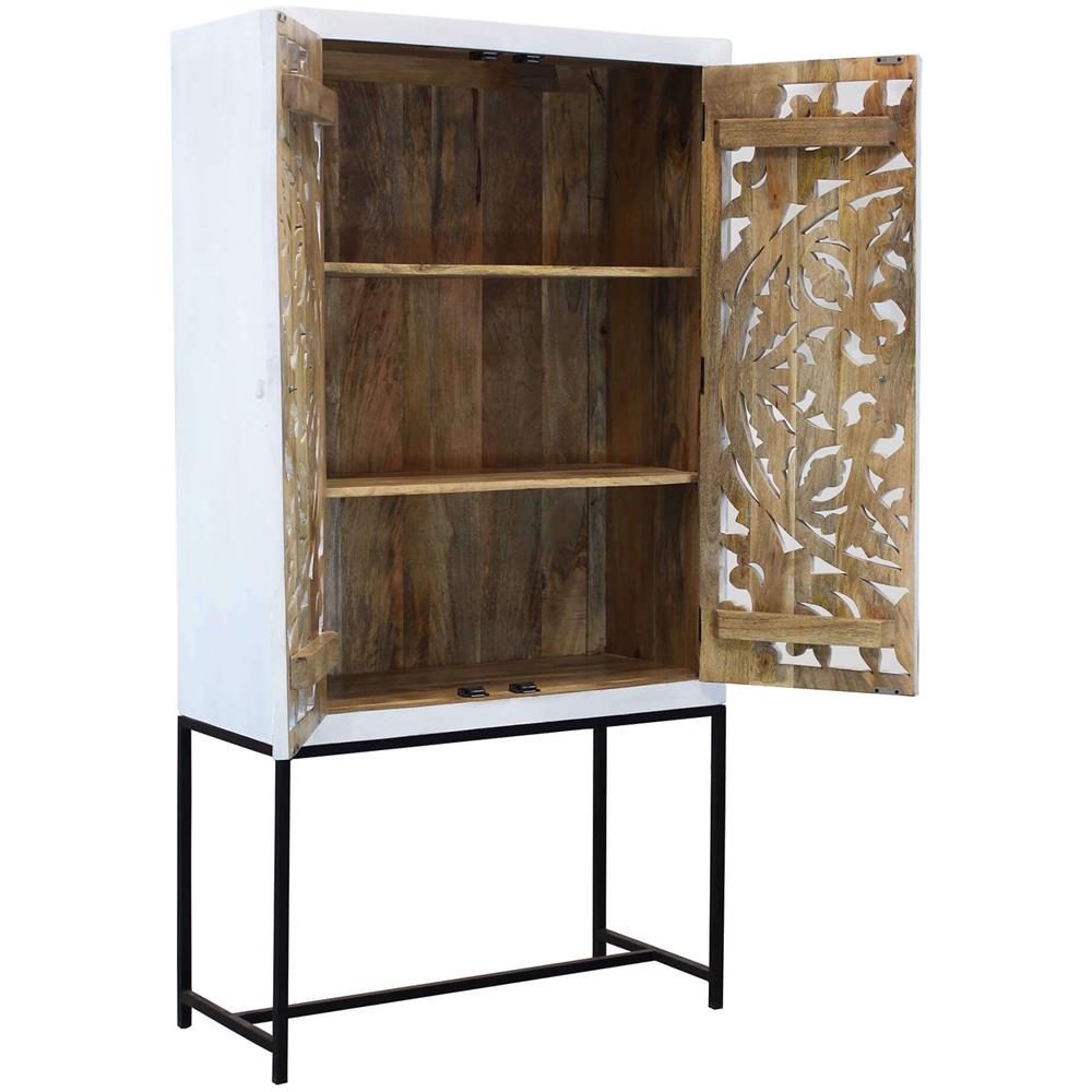 Ohm - Credenza Con Decoro 2 Ante Legno E Ferro - Foto 4