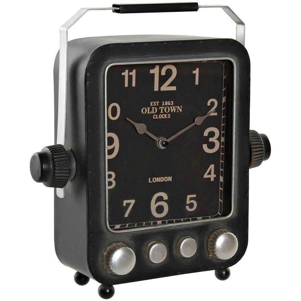 Orologio Da Tavolo Vintage Ferro (28 X 10 X 31.5 Cm) - Foto 1