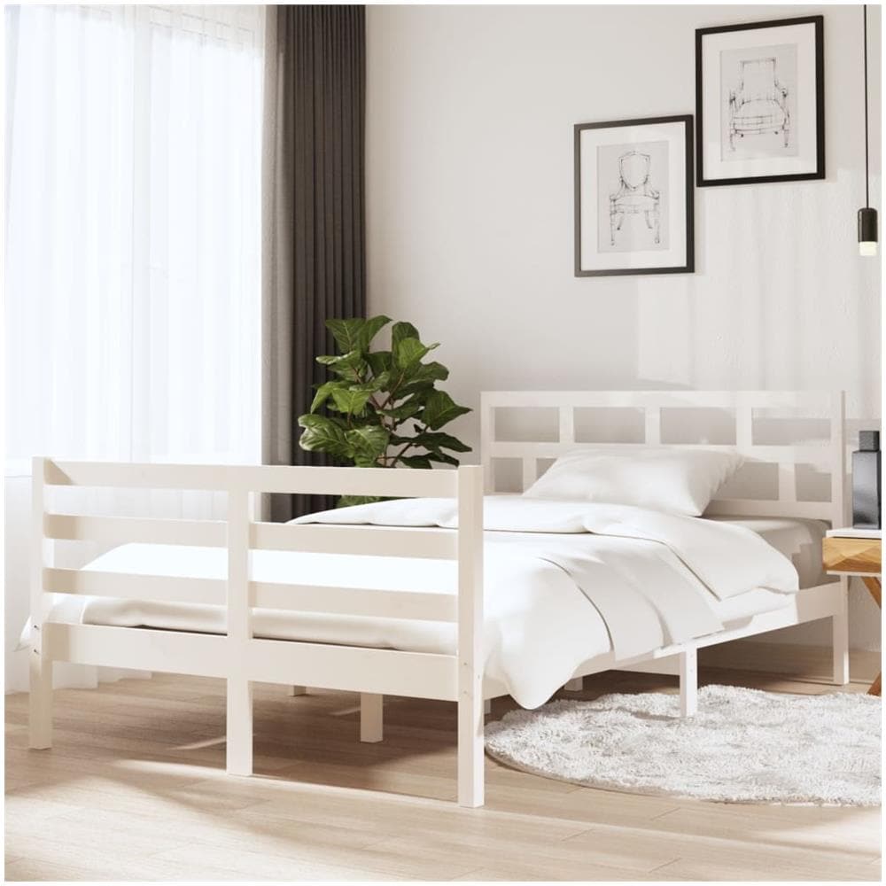 VidaXL Giroletto In Legno Massello 120x190 Cm 4FT Small Double | Leroy - 10