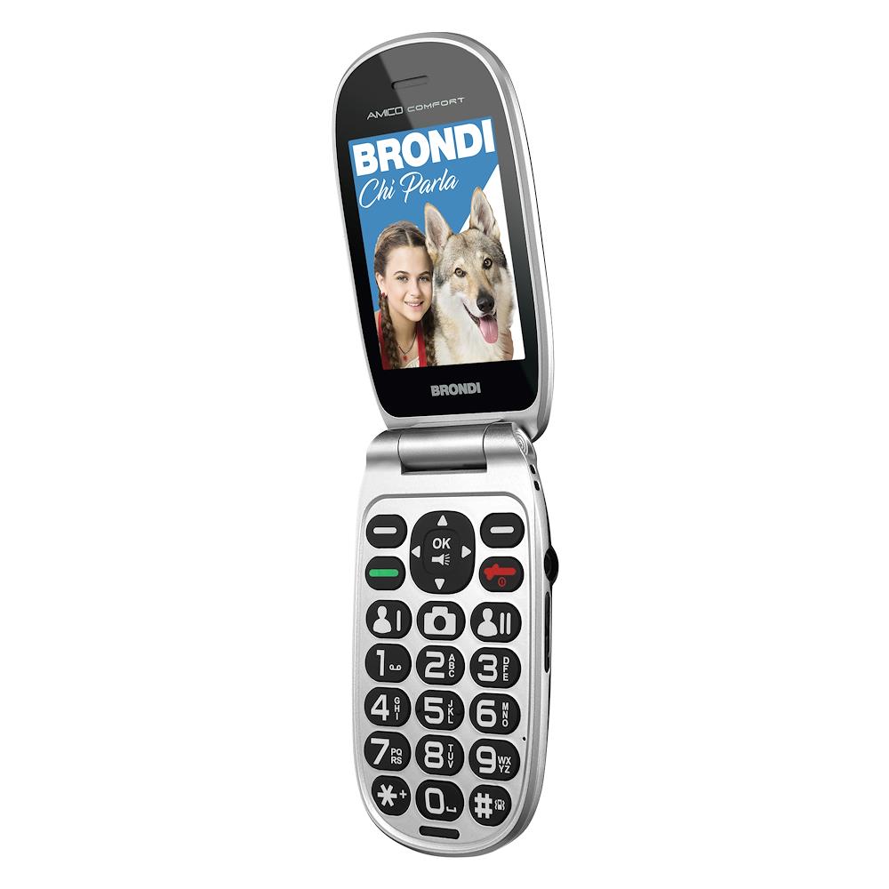 Amico Comfort Senior Phone Display 2.8" con Tasti Grandi + Tasto SOS Bluetooth Colore Nero Opaco - Italia - Foto 1