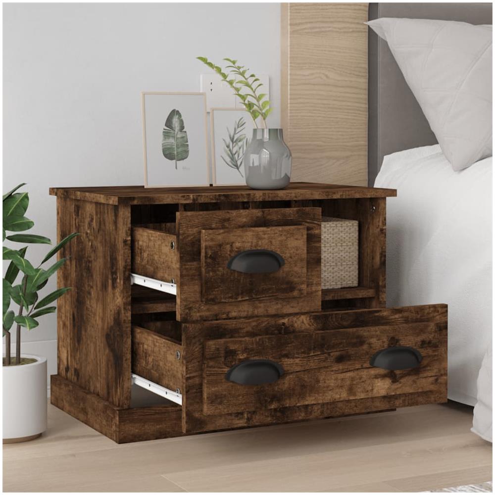 Comodino Rovere Fumo 60x39x45 Cm - Foto 3
